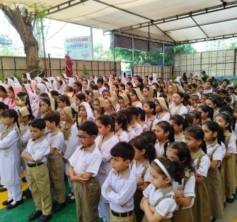 Campus assembly at Fatima Campus