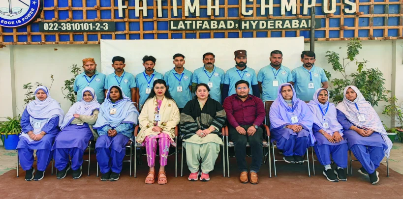 Students and faculty at Fatima Campus